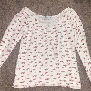 a long sleeve crop top from hollister